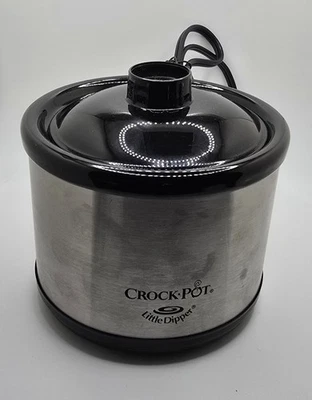 Little Dipper Slow Cooker Crock-Pot  Chrome 16oz Stainless steel 32041-C NO BOX  - Image 1 of 4