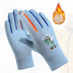 Cartoon Dinosaur Children Cycling Gloves Windproof Sports Skiing Gloves - Picture 1 of 15