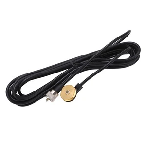 `5m Car Walkie Talkie Antenna Cable With Base Male Connector Flexible Copper - Zdjęcie 1 z 12