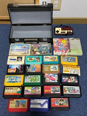 Nintendo Famicom Game Lot (22) w/ Hudson Rapid-Fire Controller, Boxed Tested - Image 1 of 3