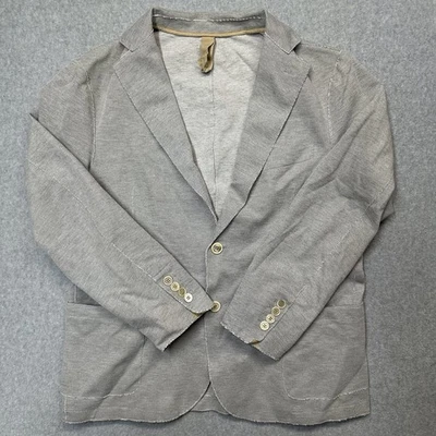 Eleventy Slim-Fit Stretch-Cotton Sport Jacket Men’s size 52 Light Gray $700 Ret. - Image 1 of 4