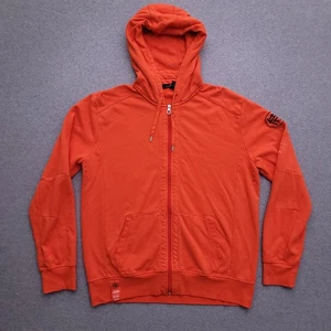 RLX Ralph Lauren Hoodie Mens Large Samurai Japanese Full Zip Orange Sweatshirt - Picture 1 of 10