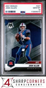 2021 Panini Mosaic #227 Josh Allen Bills PSA 10 - Bild 1 von 3