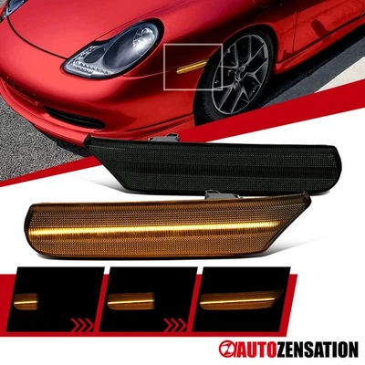 Smoke Fit 97-04 Porsche 911 996 Boxster 986 LED Side Marker Sequential Signal Foto 1 de 4