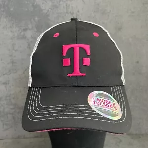 Cappello snapback uomo T-Mobile nero grigio maglia regolabile retro logo ricamato NUOVO! - Foto 1 di 7