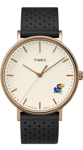 Ladies Timex Kansas Jayhawks KU Watch Rose Gold Grace Watch Cover