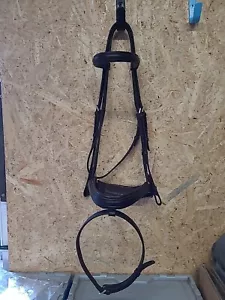 Lemetex Leder Trense, dunkelbraun, volle Größe, (Ref:42Y) - Bild 1 von 10