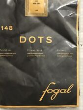 FOGAL DOTS 148 NOIR GRIS -SIZE SMALL S- MADE IN ITALY-SHINY EFFECT TWO TONE-