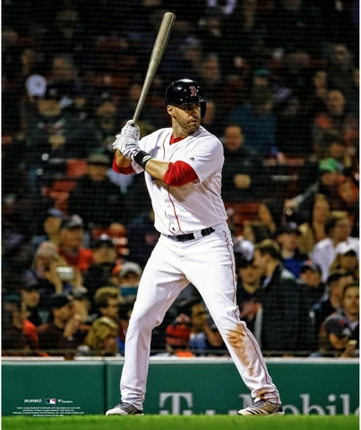 JD Martinez Boston Red Sox Unsigned Prepares to Bat Photograph Cover
