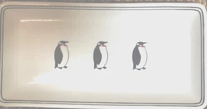 Sur La Table Tuxedo Emperor Penguin Dessert Appetizer Dish Tray Charcuterie - Picture 1 of 5