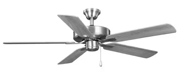 Progress AirPro Builder 52" Indoor Brushed Nickel Ceiling Fan with Remote - Image 1 of 1