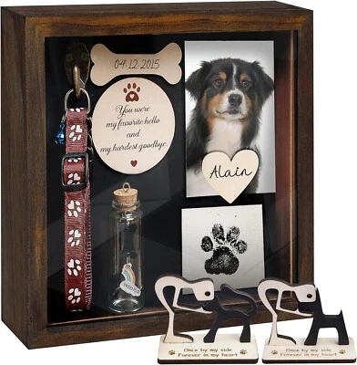 Коробка теней для домашних животных рамка любимых подарков подарки сочувствие подарки для потери собаки кошки - Изображение 1 из 4