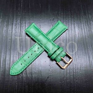 12 - 22 MM Watch Band Strap Genuine Leather Alligator Crocodile Fits For Fossil