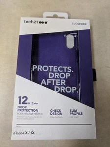 Tech21 - Evo Check Case for  iPhone X and XS - Ultra Violet - Picture 1 of 4