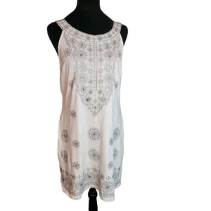 inc international concepts dress large Embroidery Metallic Petite Shift - Picture 1 of 11