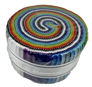 Robert Kaufman Jelly Roll-Ups - KONA Sheen RU-1014-40 - Sealed - Picture 1 of 3