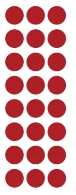 SAND DOLLAR SALES 1" Red Round Label Dots Stickers Color Coding Inventory 1 Inch Dot