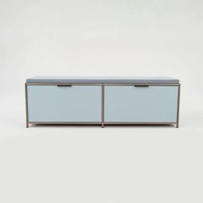 2023 Pagnon & Pelhaitre for Ligne Roset DITA Bench with Blue Lavande Cushion - Image 1 of 4