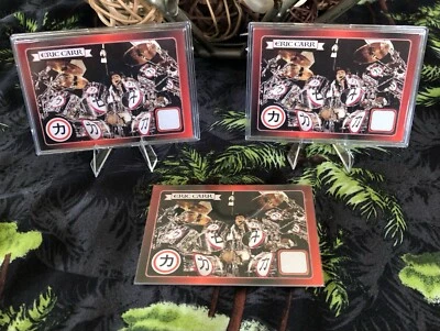 KISS - ERIC CARR Tarjeta Coleccionable Oficial Cabeza de Tambor Tocada - ¡Solo 100 Hechas con Estuche! - Imagen 1 de 4