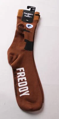 Мужские тематические носки BioWorld Five Nights at Freddy's HT3 коричневые размер: 8-12 новые с ценниками - Изображение 1 из 4