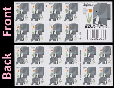 US 5714a Elephants F booklet 20 MNH 2022 - Image 1 of 4