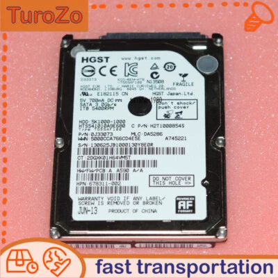 HGST Travelstar 1TB 5K1000 SATA 6Gbps HDD HTS541010A9E680 1000GB 2.5" Hard Drive - Image 1 of 3