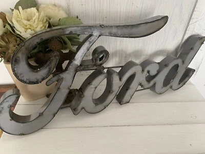 Vintage  Style Metal Ford Sign man cave - Image 1 of 4
