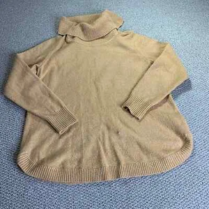 Tahari Womens Sweater Size Medium Yellow Long Sleeves Turtleneck Pullover* - Picture 1 of 13