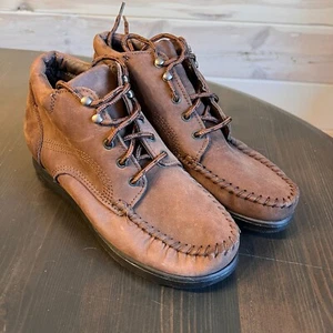 Dexter Walkmocs Mens 8.5W Boots Brown Nubuck Leather Lace Up - Picture 1 of 7