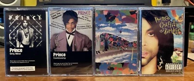 PRINCE Lot of 4 Cassette Tapes Graffiti Bridge Dirty Mind Controversy World Day - Image 1 of 4