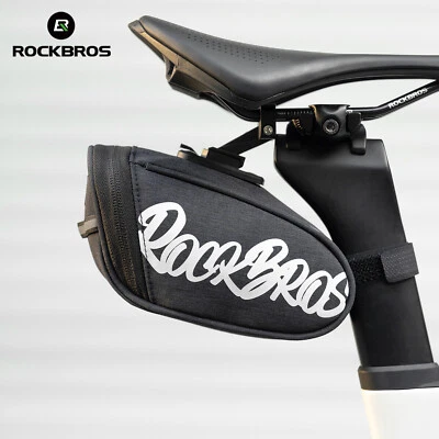 ROCKBROS Bike Saddle Bag Compact Storage Riding Tail Bag MTB Road Bike Accessory - Image 1 of 4
