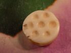 ANCIENT MIDDLE EAST WESTERN ASIAN SCULPTED 7 EYE TABULAR 4 HOLE BEAD 13.6-4.9 MM