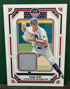 2024 Panini USA Baseball Stars & Stripes #USA-EP Ethan Petry Uniform Card - Picture 1 of 2