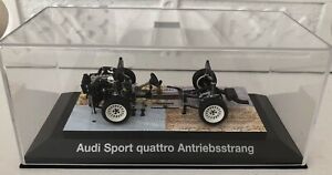 Audi Sport quattro Antriebsstrang 1:43 Minichamps Rarität In Vitrine