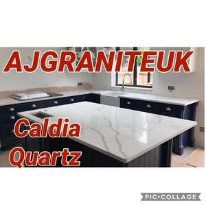 WHITE QUARTZ MARBLE EFFECT,CARARA, CALACATTA WORKTOPS,SUPPLIED &FULLY FITTED, - Picture 1 of 6