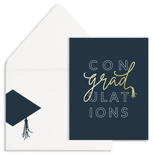 Tarjeta de felicitación de graduación - CONGRADULACIONES - Imagen 1 de 2