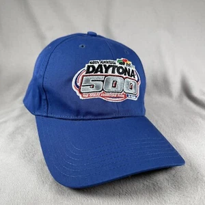 Sombrero Daytona 500 para hombre OS azul con cierre a presión bordado sombrero de papá deletreado - Imagen 1 de 10