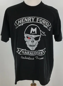 407 Ford Motor Company Marauders Robotics Team T-Shirt XL Black Henry Ford - Picture 1 of 5