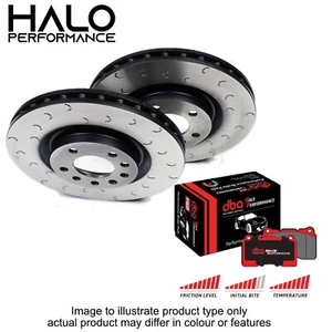 Tesla Model 3 Front C-Hook Discs with DBA Race Performance Pads - Picture 1 of 3