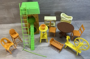 Mattel Sunshine Family Möbel und Zubehör Konvolut 1974, Haustierhaus, Kinderzimmer - Bild 1 von 9