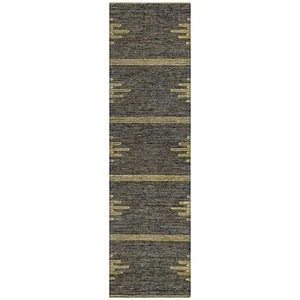 Addison Rugs Chantille ACN647 Graphite 2'3" x 7'6" Indoor Outdoor Hallway Runner - Picture 1 of 5