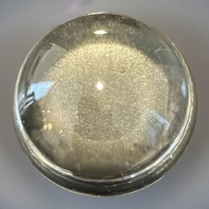 Vintage Clear Paperweight Domed Glass Magnifying 3” Half Sphere - Picture 1 of 7