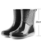 Womens Ankle Boots Chelsea Rain Boots Waterproof Work Anti-Slip Garden Shoes