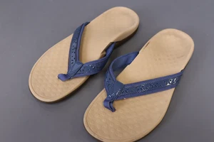 Vionic Casandra Women's Orthotic Sandal Size 9 Indigo Patent Color - Picture 1 of 6