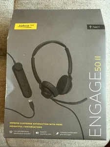 Jabra Engage 50 II - USB-A UC Stereo Przewodowy zestaw słuchawkowy *FABRYCZNIE NOWY* - Zdjęcie 1 z 2