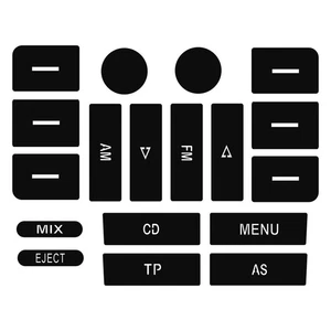 Car Air Conditioning Climate Temperature Radio Repair Kit Stickers Decals8051 - Foto 1 di 7