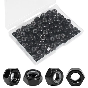 Yinpecly 100 Stck. M6 x 1,0 mm Nylon Einsatz Sechskant Sicherungsmuttern Kohlenstoffstahl Zinkplatte... - Bild 1 von 7