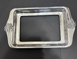 Servizio/vassoio in metallo per casseruola Pyrex 9"x13" manici palma - Foto 1 di 11