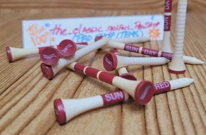 Tiger Woods SUN DAY RED "Signature" Tees 3.3/2.2" 12 Tees FREE SHIP w/Buy It Now - Picture 1 of 10