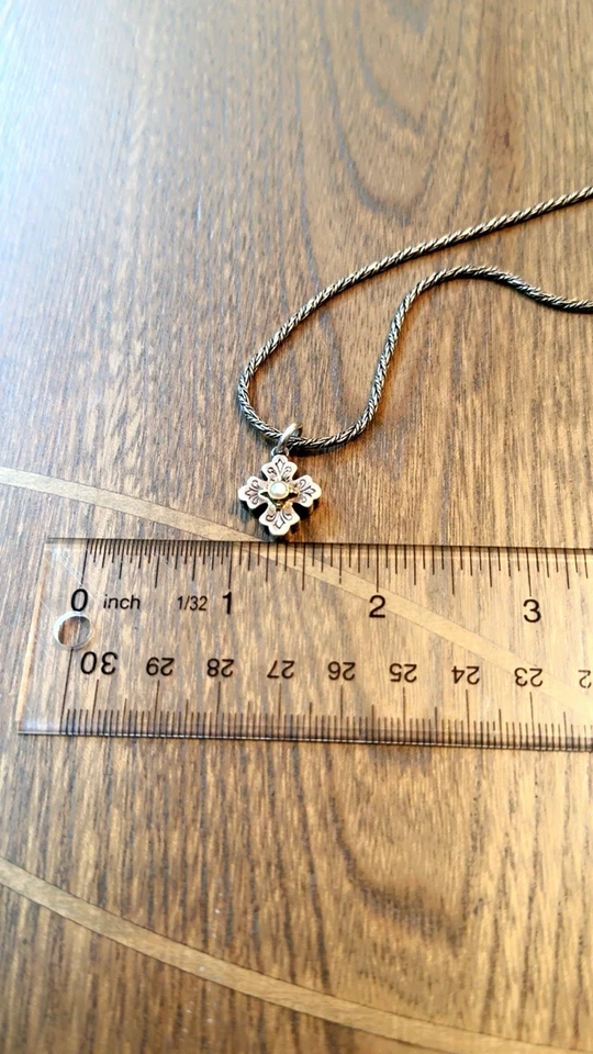 Cadena Konstanstino 18k/925 con colgante de cruz  Foto 1 de 4